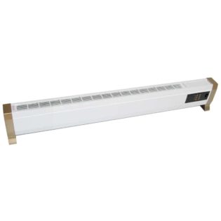 Convector Electrico Mpc Alacant2200w Mando a Distancia Incluido Calefacción Por Convección Natural Eficiente Instalación En Suelo Pared o Zócalo Estructura Metálica Blanca