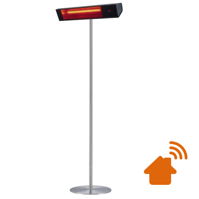 Sined Radiador Exterior Infrarrojo Wifi Con Pedestal Onda Corta 2000w Negro 3 Niveles De Potencia 100 66 y 33 Ángulo De Ajuste 0gradi 15gradi y 30 Protección Ip65 - Imagen 6
