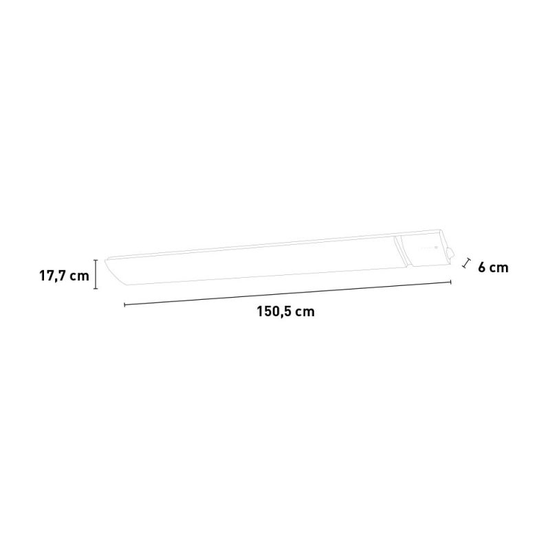 Sined Calor Blanco 2400 Radiador Infrarrojo De Pared Con Potencia 2400w Blanco Sin Emisión De Luz Elemento Calefactor De Aleación De Aluminio Extruido Revestimiento Cerámico Mando a Distancia Ip65 - Imagen 9