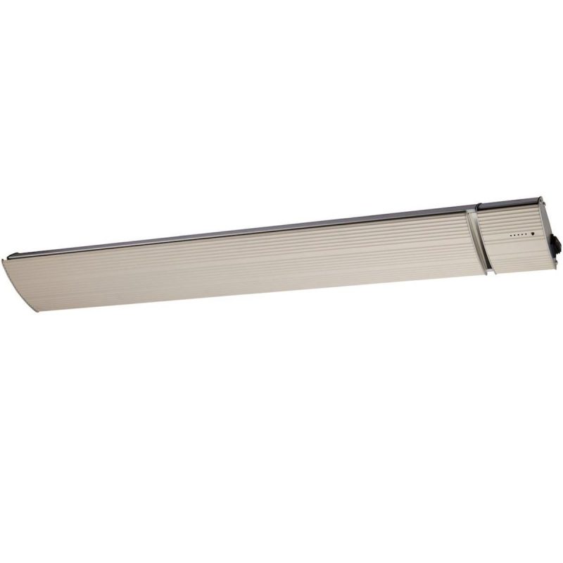 Sined Calor Blanco 2400 Radiador Infrarrojo De Pared Con Potencia 2400w Blanco Sin Emisión De Luz Elemento Calefactor De Aleación De Aluminio Extruido Revestimiento Cerámico Mando a Distancia Ip65