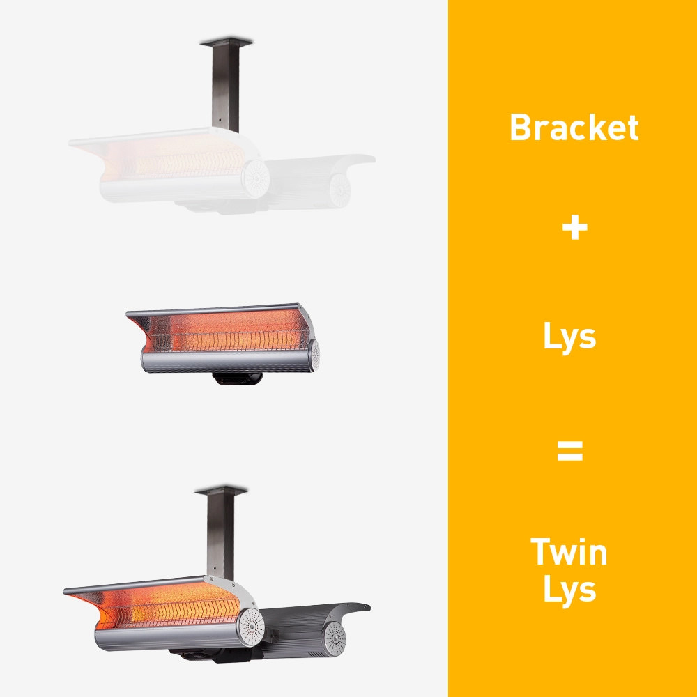 Soportes De Montaje En Techo Sined Para Calefactores De Pared No Incluidos Los Soportes De Fácil Montaje Fijan Un Par De Calefactores Para Una Instalación Rápida y Sin Complicaciones - Imagen 3